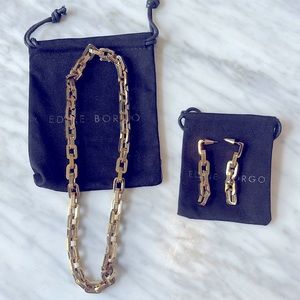Eddie Borge Necklace and earring set